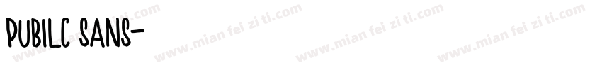 pubilc sans字体转换